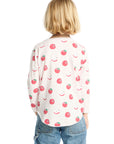 Allover Apples Long Sleeve Girls chaserbrand