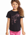 Dino Time Girls Crew Neck Tee Girls chaserbrand