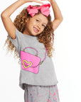 Cute Purse Girls Crew Neck Tee Girls chaserbrand