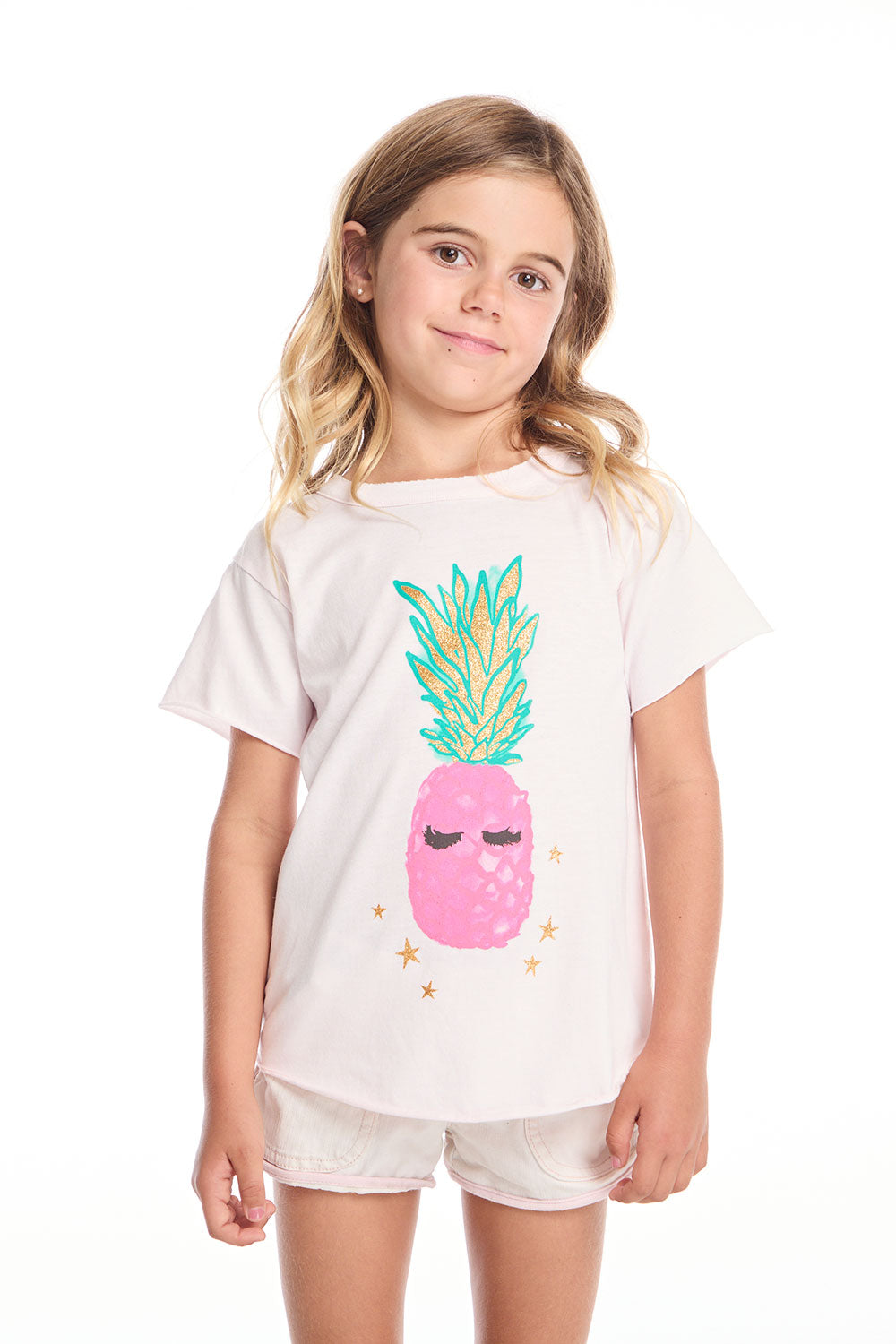 Lashy Pineapple Girls Shirttail Tee GIRLS chaserbrand