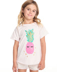 Lashy Pineapple Girls Shirttail Tee GIRLS chaserbrand