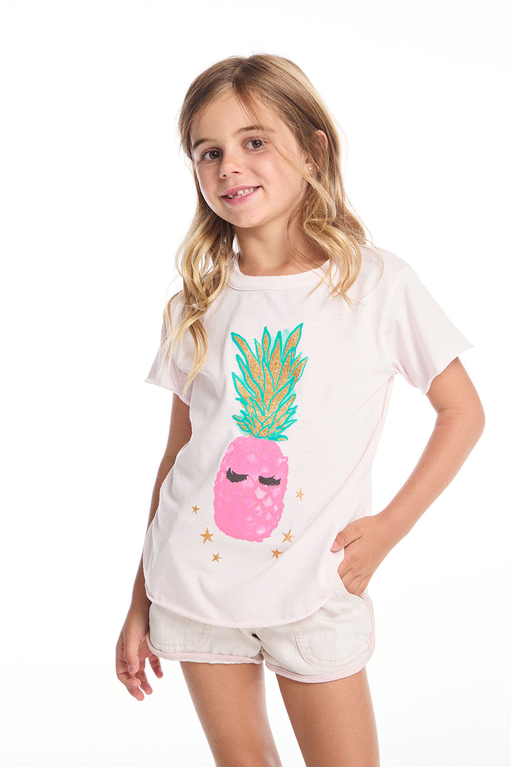 Lashy Pineapple Girls Shirttail Tee GIRLS chaserbrand