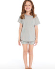 Neon Bolts Shirttail Tee Girls chaserbrand