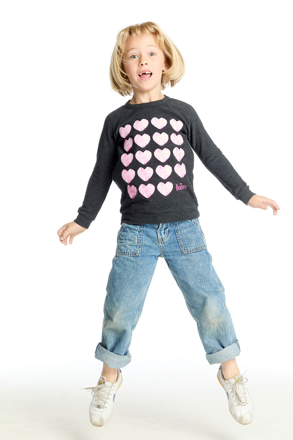 The Beatles Love Hearts Long Sleeve Girls chaserbrand