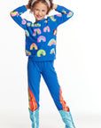 Painted Rainbows Girls Love Knit Raglan Pullover Girls chaserbrand