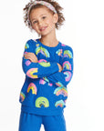 Painted Rainbows Girls Love Knit Raglan Pullover Girls chaserbrand