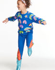 Painted Rainbows Girls Love Knit Raglan Pullover Girls chaserbrand