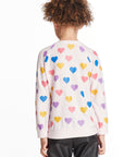 Shiny Hearts Girls Love Knit Raglan Pullover Girls chaserbrand