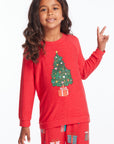 Christmas Tree Girls Pullover Girls chaserbrand