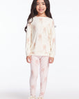 Allover Bows Girls Raglan Pullover Girls chaserbrand