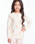 Allover Bows Girls Raglan Pullover Girls chaserbrand
