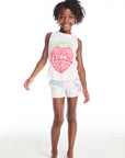 The Beatles Strawberry Fields Girls Shirttail Muscle Tee GIRLS chaserbrand