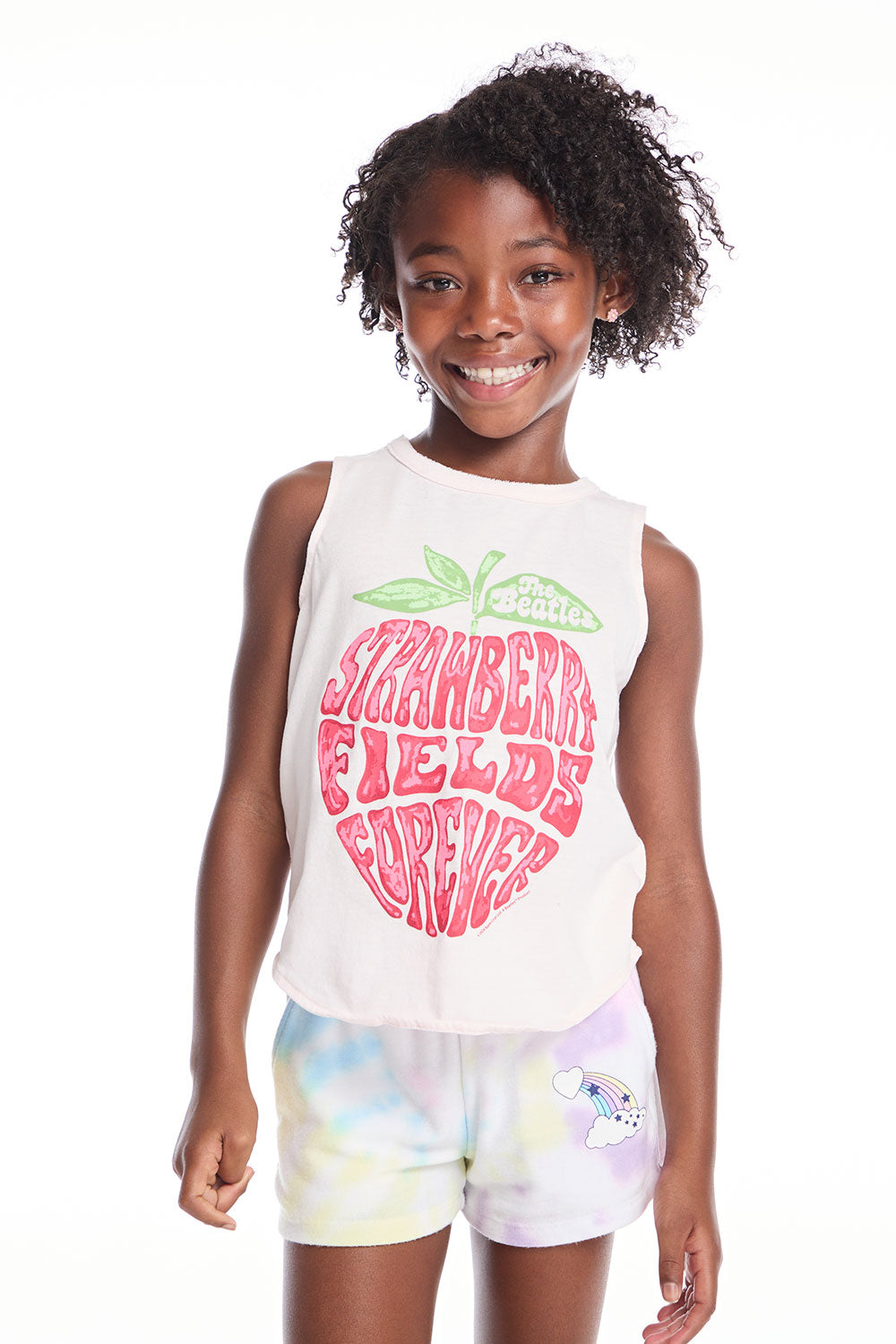 The Beatles Strawberry Fields Girls Shirttail Muscle Tee GIRLS chaserbrand