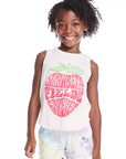 The Beatles Strawberry Fields Girls Shirttail Muscle Tee GIRLS chaserbrand