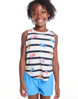 Colorful Crabs Girls Muscle Tee GIRLS chaserbrand