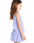 Tossed Stars Powder Blue Tank Girls chaserbrand