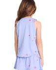 Tossed Stars Powder Blue Tank Girls chaserbrand