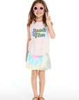 Rainbow Tie Dye Peplum Skort Girls chaserbrand