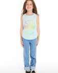 Willie Nelson On The Road Again Shirttail Muscle Tee Girls chaserbrand