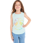 Willie Nelson On The Road Again Shirttail Muscle Tee Girls chaserbrand