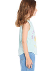 Willie Nelson On The Road Again Shirttail Muscle Tee Girls chaserbrand