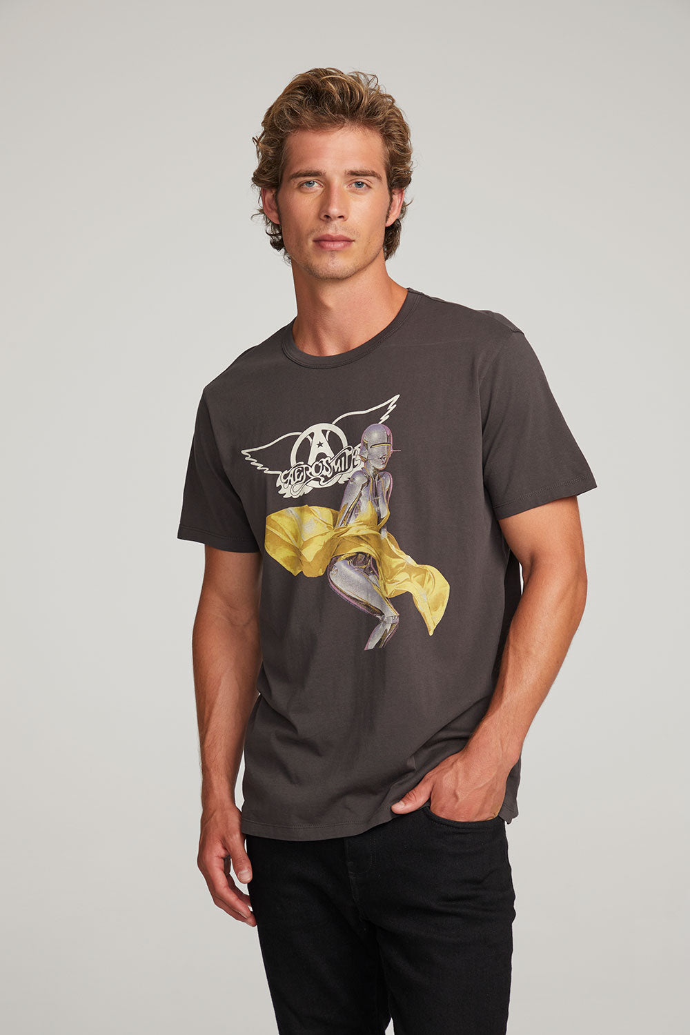 Aerosmith Just Push Play Mens Tee MENS chaserbrand