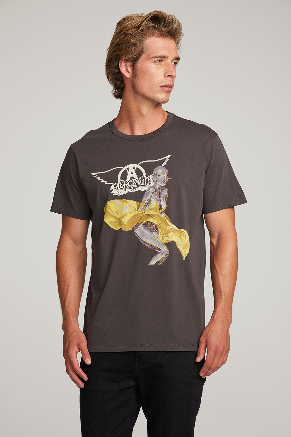 Aerosmith Just Push Play Mens Tee MENS chaserbrand