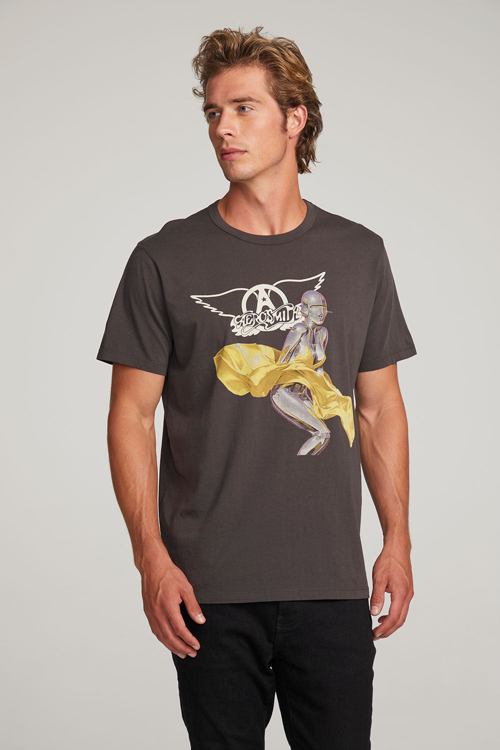 Aerosmith Just Push Play Mens Tee MENS chaserbrand