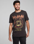 Def Leppard On Through The Night Crew Neck Tee MENS chaserbrand