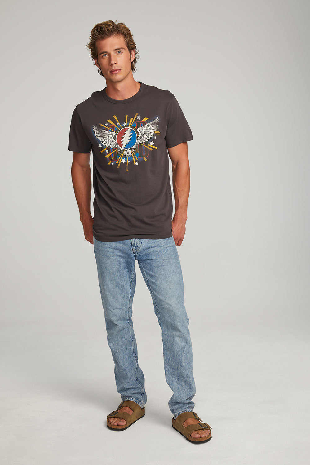 Grateful Dead Skull &amp; Wings Mens Tee MENS chaserbrand