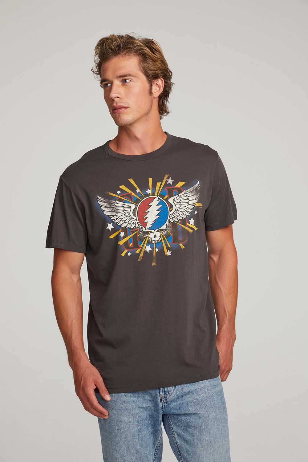 Grateful Dead Skull &amp; Wings Mens Tee MENS chaserbrand