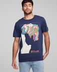 Bob Dylan Retro Poster Crew Neck Tee MENS chaserbrand