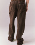 Back view of Pinstripe Joggers with tailored fit.