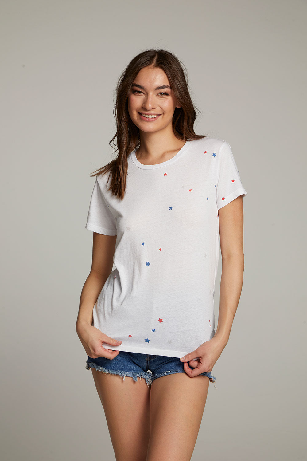 Americana Stars Crew Neck Tee WOMENS chaserbrand