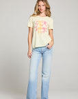 Woodstock Peace Love Music Poster Crew Neck Tee WOMENS chaserbrand