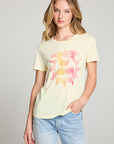 Woodstock Peace Love Music Poster Crew Neck Tee WOMENS chaserbrand