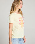 Woodstock Peace Love Music Poster Crew Neck Tee WOMENS chaserbrand