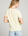 Woodstock Peace Love Music Poster Crew Neck Tee WOMENS chaserbrand