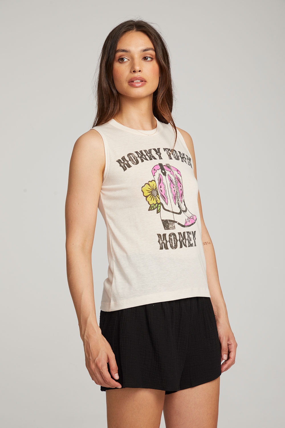 Honky Tonk Honey Muscle Tee WOMENS chaserbrand