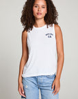 Malibu Ca Muscle Crop Tee WOMENS chaserbrand