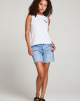 Malibu Ca Muscle Crop Tee WOMENS chaserbrand