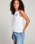 Malibu Ca Muscle Crop Tee WOMENS chaserbrand