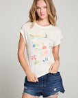 Painterly St Tropez Tee WOMENS chaserbrand