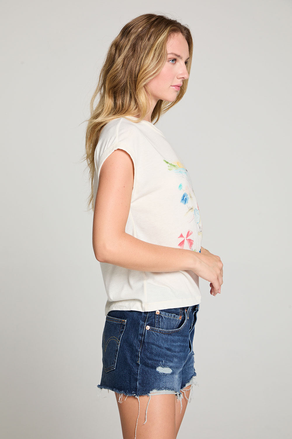 Painterly St Tropez Tee WOMENS chaserbrand