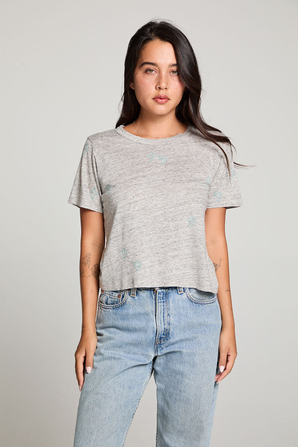 Cactus Flower Short Sleeve Easy Tee WOMENS chaserbrand