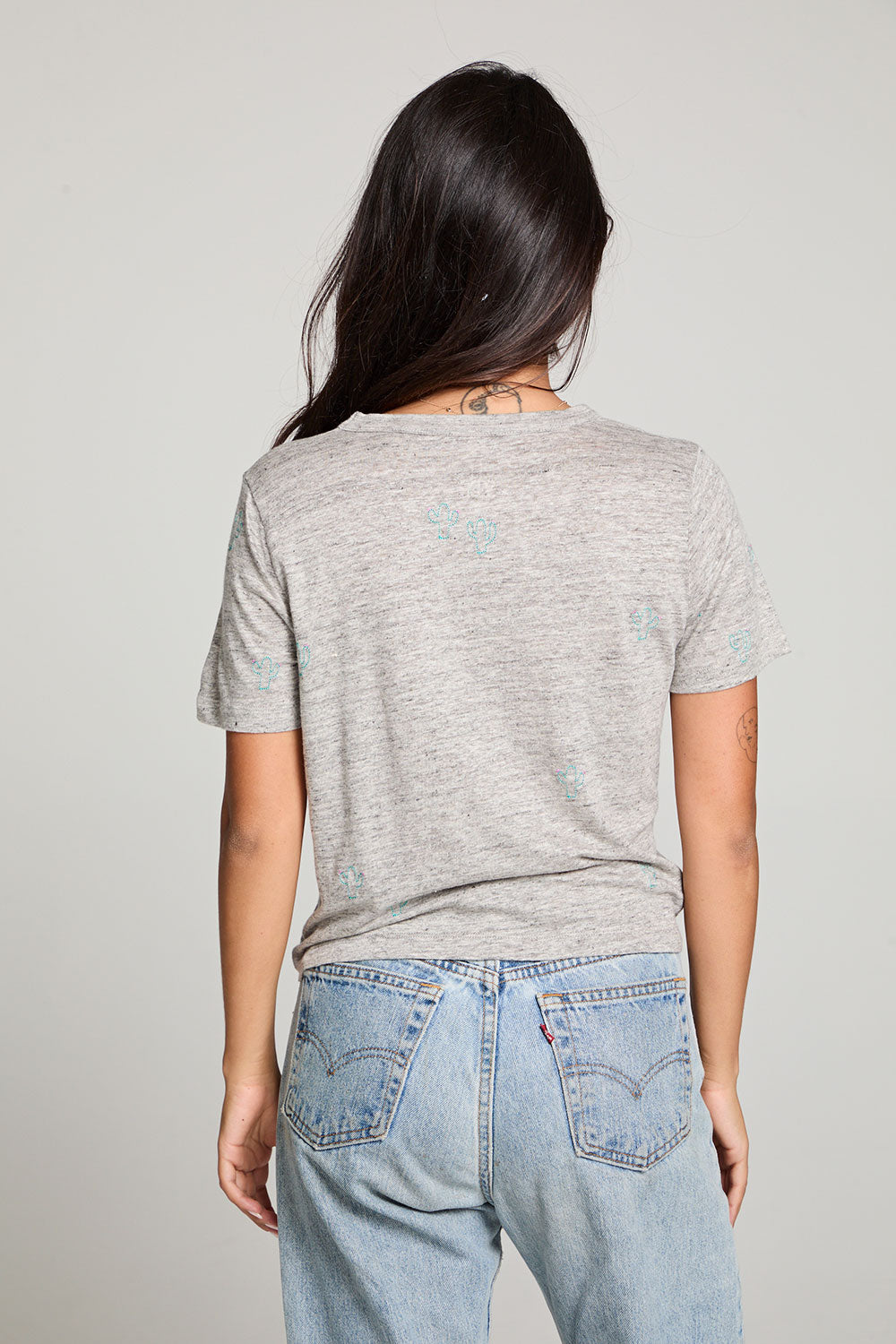 Cactus Flower Short Sleeve Easy Tee WOMENS chaserbrand