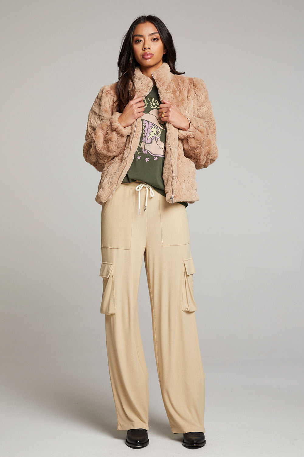 Puff Sleeve Cappuccino Jacket WOMENS chaserbrand