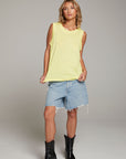 Raw Edge Lemon Muscle Tank WOMENS chaserbrand