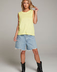 Raw Edge Lemon Muscle Tank WOMENS chaserbrand