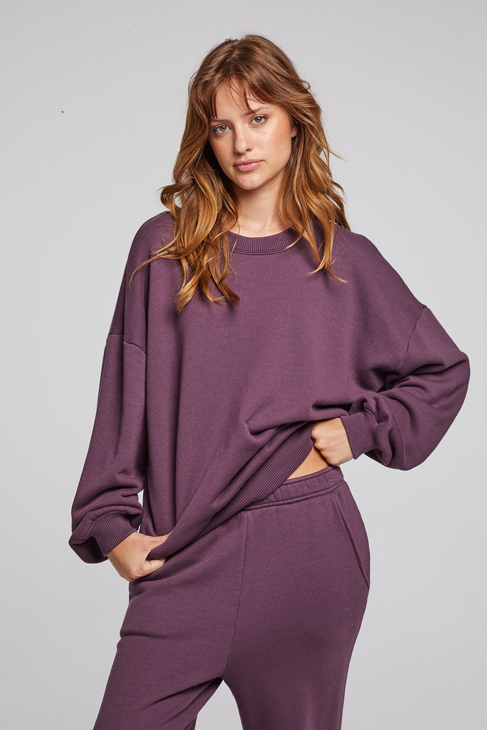 Casbah Plum Perfect Pullover WOMENS chaserbrand